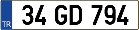 Trailer License Plate